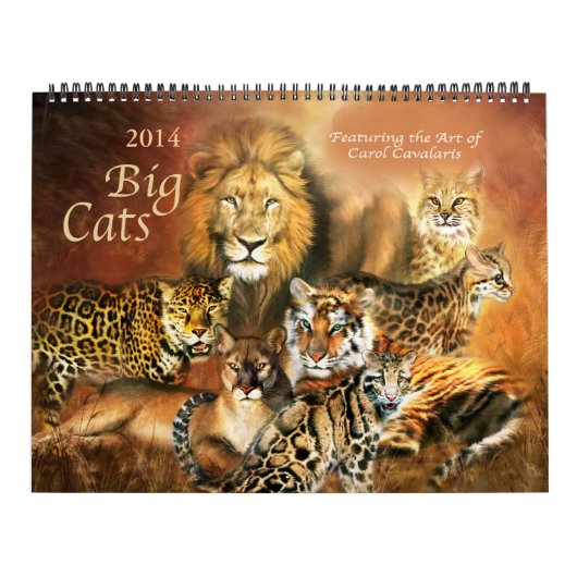 Big Cats Art Kalender 2014 (Titelbild)