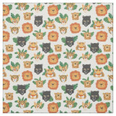 Big Cats Lions Tigers Panther Pattern Stoff (Muster)