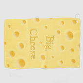 "Big Cheese" Creamy Yellow Cheese mit Holen Golfhandtuch (Horizontal)