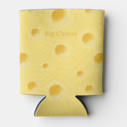 Big Cheese Holey Schweizer Käse Personalisiert Dosenkühler (Vorderseite)