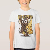 BIG CHEESE Quote – Fun Bold Humor and Confidence Tri-Blend Shirt (Vorderseite)