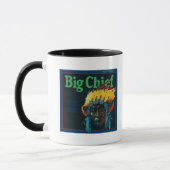 Big Chief Orange LabelOntario, CA Tasse (Links)