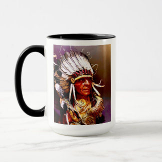 "Big Chief" Originalkunst Tasse