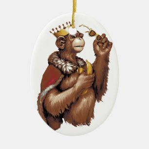 Big Chimpin' Keramik Ornament