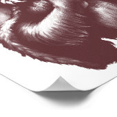 Big Chimpin' (Monochrom) Poster (Ecke)