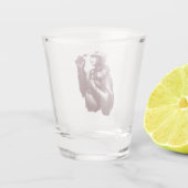 Big Chimpin' (Monochrom) Schnapsglas (Rückseite)