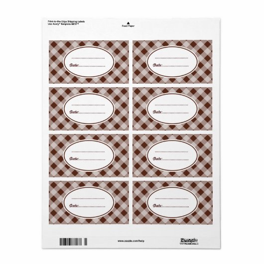 Big Chocolate Kitchen Labels (Vorne)