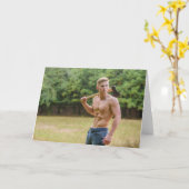 Big Chopper Hot Guy Greetings Card Karte (Gelbe Blume)