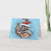 Big Christmas Elf Karte (Vorderseite)