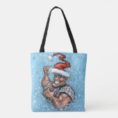 Big Christmas Elf Tote Bag Tasche (Rückseite)