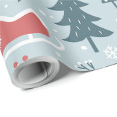 BIG Christmas Santa Claus Pattern Geschenkpapier (Rolleneckpunkt)