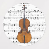 Big Christmas Sheet Music & Instruments Etiketten (Design 1)