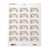 Big Christmas Swap Address Labels Adressaufkleber (Vorne)