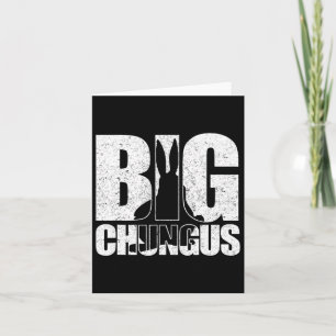 Big Chungus Meme Retro Vintage Distressed Video Ga Karte