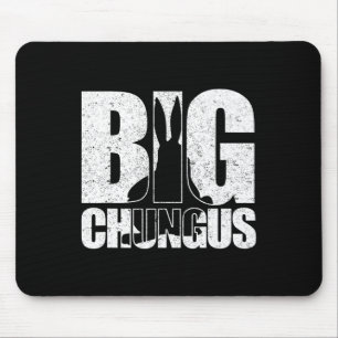Big Chungus Meme Retro Vintages gestörtes Video Ga Mousepad