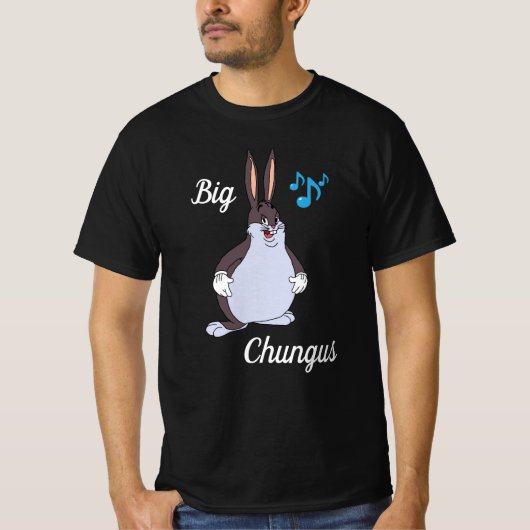 Big chungus -T-shirt, meme , cartoon rabbit, Funny T-Shirt (Vorderseite)