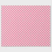 Big Circles Muster Flamingo Pink Geschenkpapier (Flach)