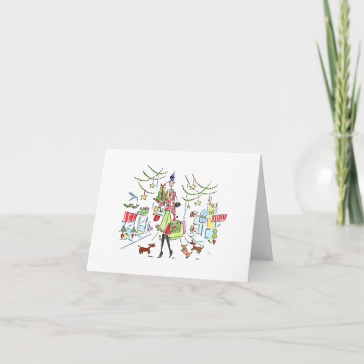 Big City Christmas / Lulu Notes 5.6 x 4 note card (Vorderseite)