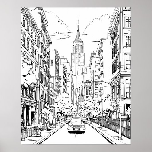 Big City Coloring Poster (Vorne)