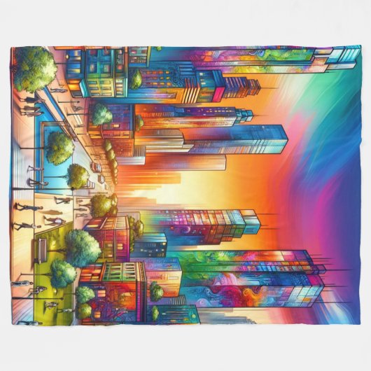 Big City Fleecedecke (Vorderseite (Horizontal))