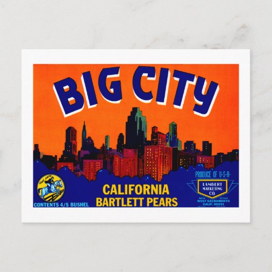 Big City Pears Postkarte (Vorderseite)