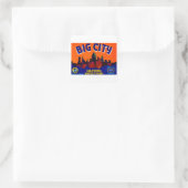 Big City Pears Quadratischer Aufkleber (Tasche)