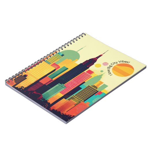 Big City Vibes Notebook Notizblock (Linke Seite)