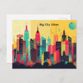 Big City Vibes Postkarte (Vorne/Hinten)