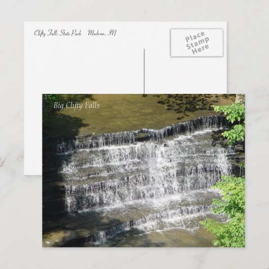 Big Clifty Falls Postkarte (Vorne/Hinten)