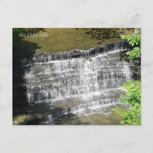 Big Clifty Falls Postkarte (Vorderseite)