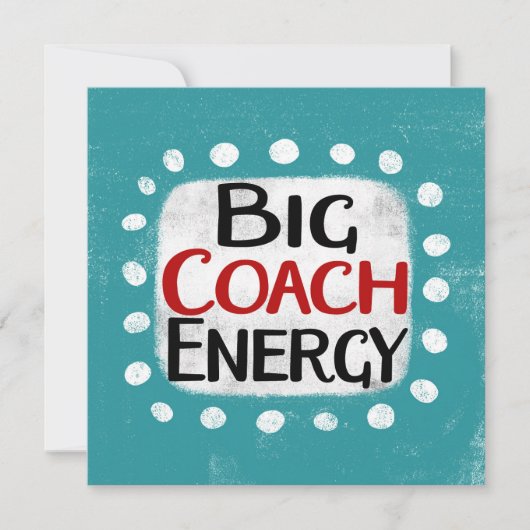 Big Coach Energy Globe Card Karte (Vorderseite)