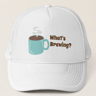 Big Coffee Tasse und Slogan Truckerkappe