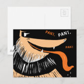 Big Collie geht Pant, Pant, Pant Postkarte (Vorne/Hinten)