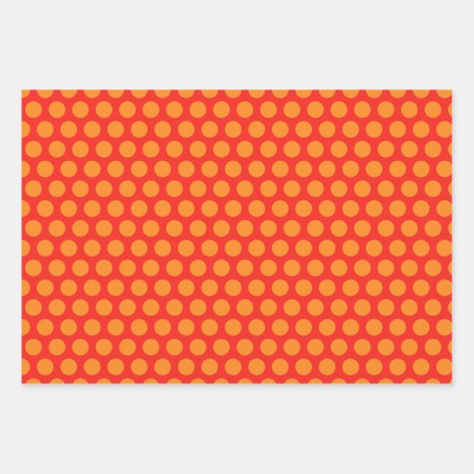 Big Colorful Polka Dot Fun Geschenkpapier Set (Vorderseite)