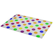 Big Colorful Polka Dots Schneidebrett (Ecke)