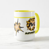 Big Combo Tasse 400gr. (weiß und gelb) (VorderseiteRechts)