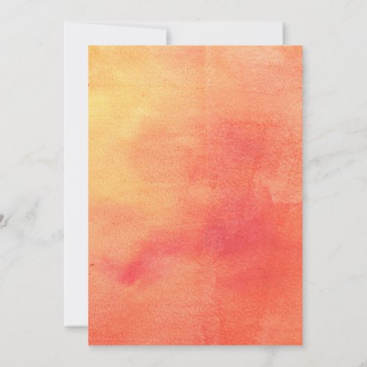 Big Coral Poppy Brautparty Einladung (Rückseite)