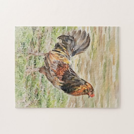 Big Country Free Racing Chicken Art Puzzle (Horizontal)