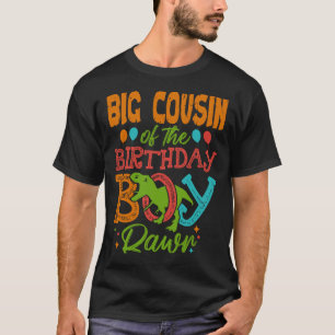 BIG-COUSIN des Geburtstagsjungen Rawr Dinosauriers T-Shirt