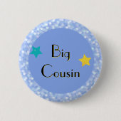 Big Cousin mit Stars Classic Round Button (Vorderseite)