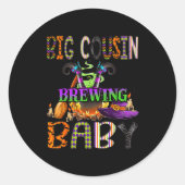 Big Cousin Of Brewing Baby Halloween One Soky Big Runder Aufkleber (Vorderseite)