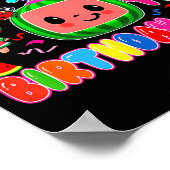 Big Cousin Of The Birthday Girl Melon Family Match Poster (Ecke)