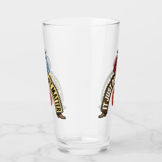 Big Cowboys Red & Blue Glas (Rechts)