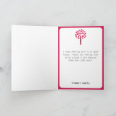 Big Crayon Tree / Lehrerbewertung Dankeskarte (Innenseite)