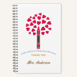 Big Crayon Tree / Lehrerbewertung Notizblock