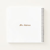 Big Crayon Tree / Lehrerbewertung Notizblock (Rückseite)