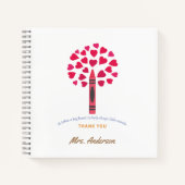 Big Crayon Tree / Lehrerbewertung Notizblock (Vorderseite)