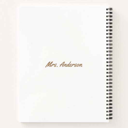 Big Crayon Tree / Lehrerbewertung Notizblock (Rückseite)