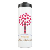 Big Crayon Tree / Lehrerbewertung Thermosbecher (Vorderseite)