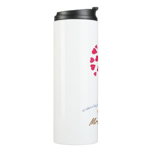 Big Crayon Tree / Lehrerbewertung Thermosbecher (Nach links gedreht)